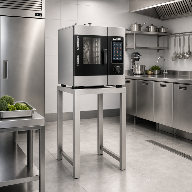 Product image #2 for Lainox CSR061 AISI 304 Stainless Steel Floor Stand for Compact Naboo Ovens