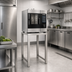 Thumbnail image #2 for Lainox CSR061 AISI 304 Stainless Steel Floor Stand for Compact Naboo Ovens