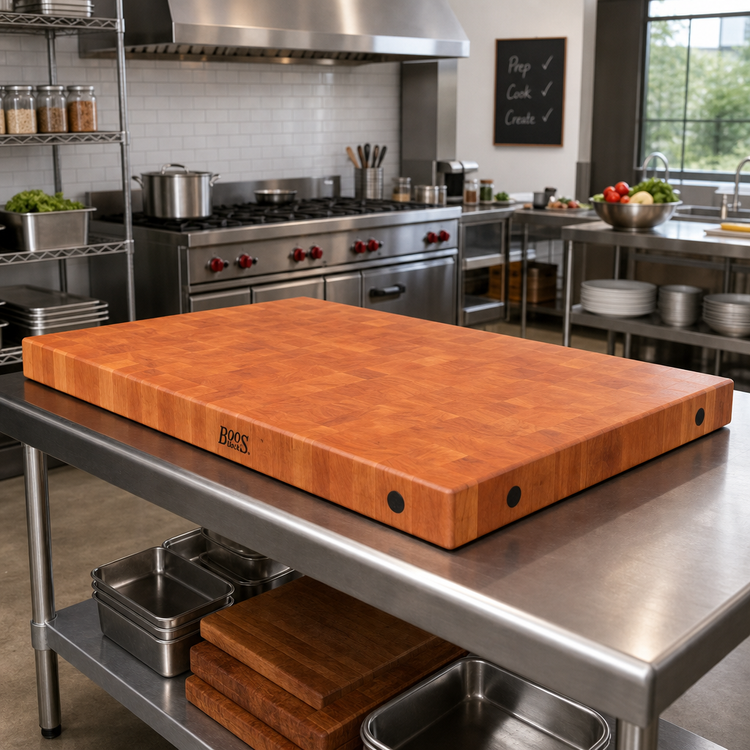 Product image #2 for Boos Block End Grain American Cherry Island Countertop, 48 x 27 x 7 Inches