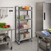 Thumbnail image #2 for Cambro Camshelving Elements XTRA Stationary Starter Polymer Shelving Unit, 21 x 24 x 64 Inches, 4-Tier, Vented and Solid