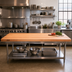 Thumbnail image #2 for Boos Block American Cherry Full-Length Rail Edge Grain Kitchen Countertop, Varnique Finish, 108 x 36 x 3 Inches