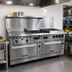 Thumbnail image #2 for Vulcan Endurance 72-Inch Commercial Gas Restaurant Range with 4 Open Burners, 24-Inch Thermostatic Griddle, 24-Inch Charbroiler, Standard Oven and Convection Oven