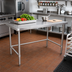 Thumbnail image #2 for 60-Inch x 18-Inch Stainless Steel Open Base Work Table