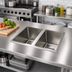 Thumbnail image #2 for John Boos Pro-Bowl 2-Compartment Drop-In Stainless Steel Sink