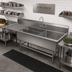 Thumbnail image #2 for John Boos Pro-Bowl 3-Compartment Platter Sink with Left Drainboard, 84-3/16-Inch Wide