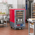 Thumbnail image #2 for Metro C5 3 Series Insulation Armour Mobile 1/2-Height Combination Heated Holding and Proofing Cabinet with Clear Polycarbonate Door and Lip Load Slides