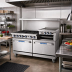 Thumbnail image #2 for Imperial (Middleby) Pro Series IR-10-XB 60-Inch Gas Restaurant Range with 10 Open Burners, Standard Oven & Open Cabinet Base