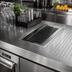 Thumbnail image #2 for Perlick Drop-In Stainless Steel Drip Tray Trough with Removable Louvered Glass Rack