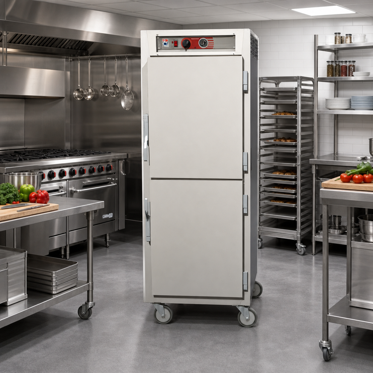 Product image #2 for Metro C5 6 Series Full-Height Pass-Thru Heated Holding Cabinet with Dutch Doors, 17 Sheet Pan / 32 Hotel Pan Capacity