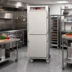 Thumbnail image #2 for Metro C5 C569-SDS-UPDC Full-Height Pass-Thru Heated Holding Cabinet, Mobile, Dutch Doors, 17 Sheet Pan/32 Hotel Pan Capacity
