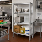 Thumbnail image #2 for Channel Manufacturing Lifetime Tough DR2036-3 3-Shelf Channel-Style Aluminum Dunnage Shelving, 2,500 lb/Shelf, 36W x 20D x 64H
