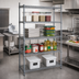 Thumbnail image #3 for Eagle Valu-Master 4-Tier Double-Mat Wire Shelving Starter Unit, 48W x 24D x 63H, Gray Epoxy