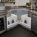 Thumbnail image #2 for Advance Tabco Prestige Supreme 25 x 25-Inch Inside Corner Underbar Filler with Removable Drainboard Top