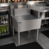 Thumbnail image #2 for Glastender BDB-24 Underbar Beer Drainer with Tubing Chase and Front Drain Pan, 24 x 24 Inches