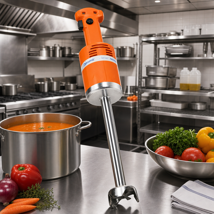 Product image #2 for Dynamic Senior PMX98 Variable-Speed Immersion Blender with 12-Inch Stainless Steel Shaft, 5-Gallon Capacity, 115V