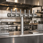 Thumbnail image #2 for Micro Matic USA Havana HAVANA6-C 6-Faucet Countertop Glycol-Cooled Single-Column Draft Beer Tower, Chrome Finish