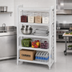 Thumbnail image #3 for Cambro Camshelving Premium 4-Shelf Solid Stationary Starter Unit, 54 Inch Wide x 18 Inch Deep x 72 Inch High, Speckled Gray