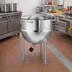 Thumbnail image #2 for Groen FT-80 80-Gallon Direct Steam Kettle with 2/3 Jacket and Tri-Leg Open Base