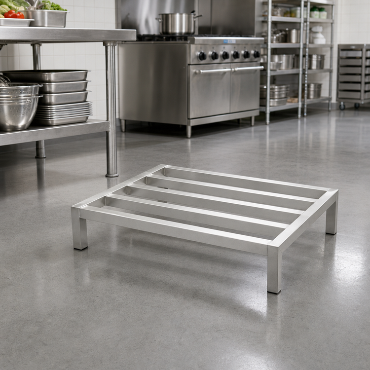 Product image #2 for Panco All-Welded Aluminum Tubular Dunnage Rack, 36 x 24 x 8 Inches, 2000 lb Capacity