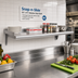 Thumbnail image #2 for Snap-n-Slide 72-Inch x 15-Inch Wall-Mounted Stainless Steel Shelf with V Marine Front Edge
