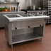 Thumbnail image #2 for Advance Tabco Triumph Supreme 3-Well LP Gas Open Well Hot Food Table with Enclosed Base and Cutting Board Shelf