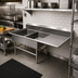 Thumbnail image #2 for John Boos Pro-Bowl 2-Compartment Stainless Steel Sink with Right Drainboard and 10-Inch Backsplash