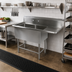 Thumbnail image #2 for John Boos Pro-Bowl 2-Compartment Stainless Steel Sink with Right Drainboard and 10-Inch Backsplash