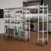 Thumbnail image #2 for Metro TOP-TRACK 18-Inch Wide Super Erecta & Super Adjustable Stationary End Unit Kit