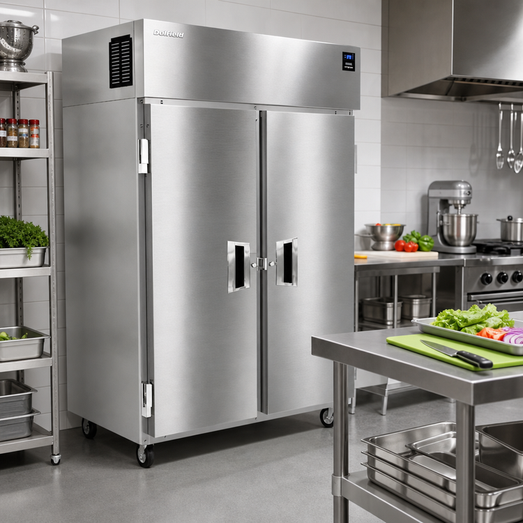 Product image #2 for Delfield 6051XL-S Two-Section Full-Height Solid Door Reach-In Refrigerator, 41.5 Cu. Ft.