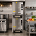 Thumbnail image #2 for Cleveland Range SteamChef 22CCT66 Double-Stack Connectionless Electric Convection Steamer with Equipment Stand