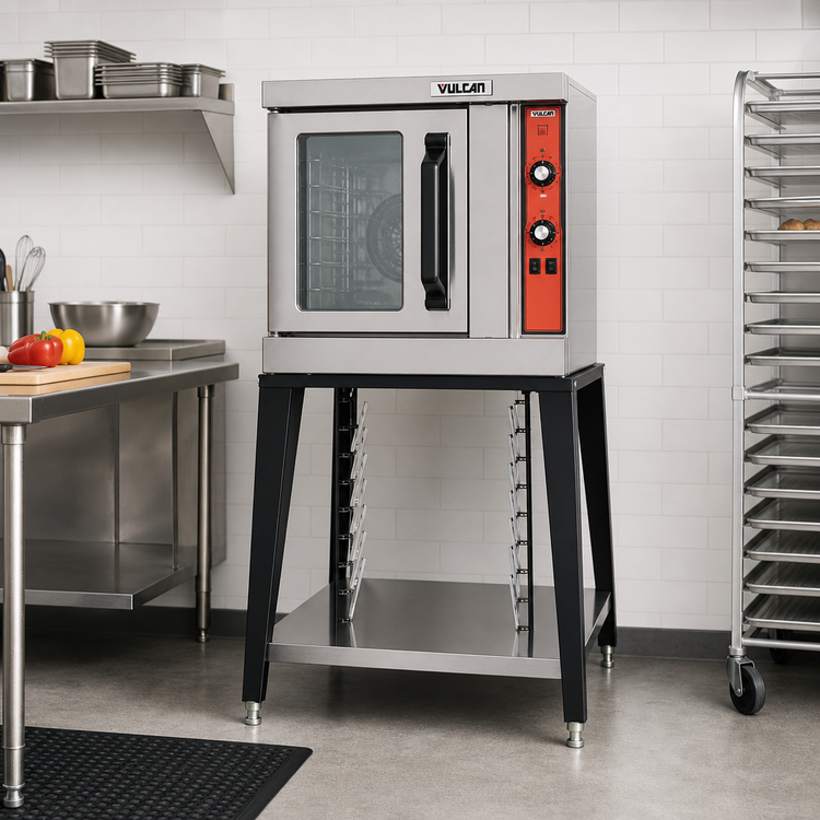 Product image #2 for Vulcan Retrofit Equipment Stand Kit with Stainless Steel Shelf for Select Ovens