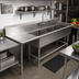Thumbnail image #2 for John Boos Pro-Bowl 4-Compartment Stainless Steel Sink with 24-Inch Left Drainboard, 18 x 24 x 14 Bowls