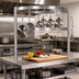 Thumbnail image #2 for John Boos Boat-Shaped Table-Mounted Stainless Steel Pot Rack with 9 Double Hooks