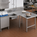 Thumbnail image #2 for John Boos Pro-Bowl L-Shaped Soiled Landing Dishtable, Right-to-Left, 70-Inch Machine-to-Corner x 60-Inch Corner-to-End