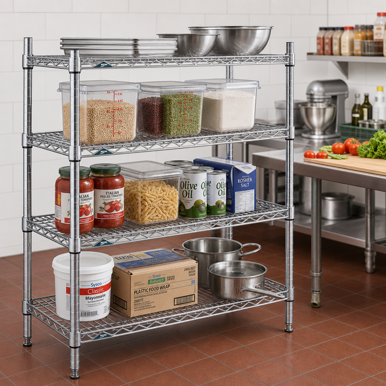Product image #2 for Metro Super Erecta Super Adjustable Stainless Steel Wire Shelf, 48 x 24 Inches