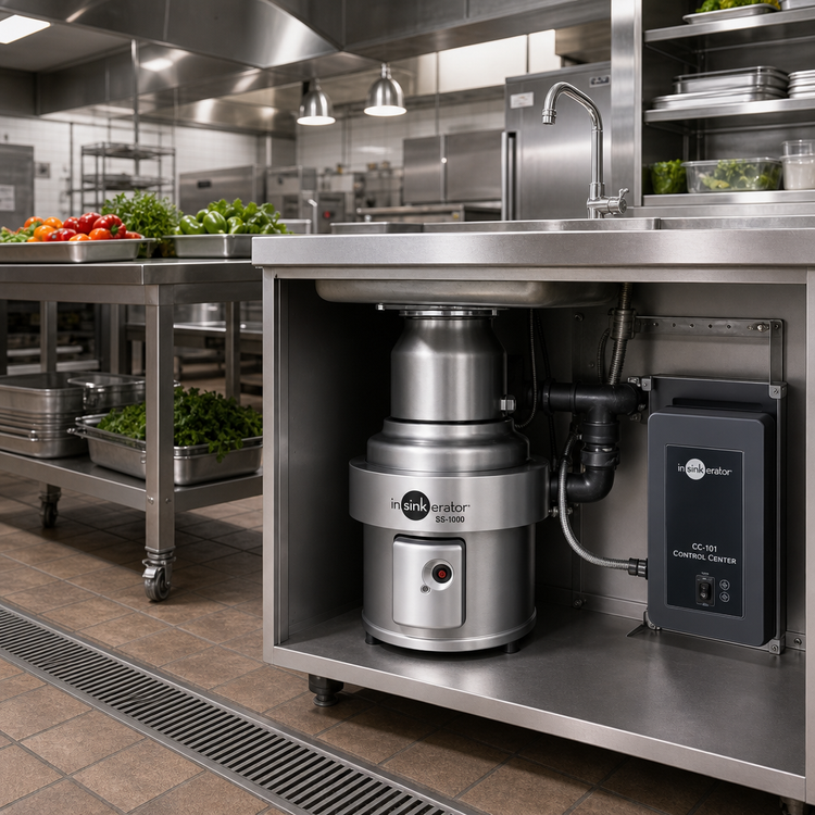 Product image #2 for InSinkErator SS-1000 10 HP Complete Food Waste Disposer Package with 15-Inch Bowl and CC-101 Control Center
