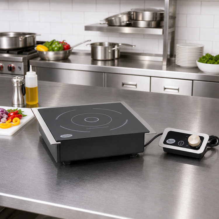 Product image #2 for TableCraft CW40196 Countertop Drop-In Single Burner Induction Cooktop