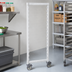 Thumbnail image #3 for Cambro Camshelving Premium Series Mobile Post Kit with Total-Locking Swivel Casters, 21 Inch Wide x 67-1/4 Inch High, Speckled Gray