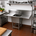 Thumbnail image #2 for John Boos Pro-Bowl 1-Compartment Sink with Left and Right Drainboards, 16 Gauge Stainless Steel, 67-1/4 Inch Wide