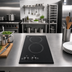 Thumbnail image #2 for Summit Commercial 12-Inch Built-In Two-Burner Radiant Electric Cooktop with Black Ceramic Glass Surface, 230V