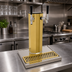 Thumbnail image #2 for Glastender Single-Column Countertop Air-Cooled Draft Dispensing Tower with 2 Faucets, Polished Brass Finish