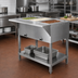 Thumbnail image #2 for 3-Pan Sealed Well Electric Steam Table with Open Shelf Base, 120V