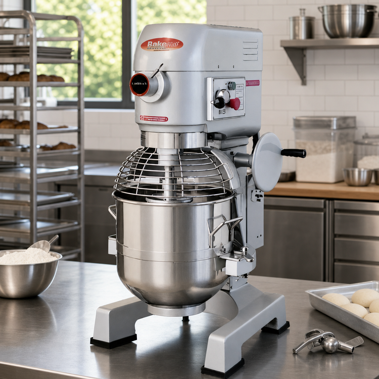 Product image #2 for BakeMax 30 Qt Countertop Planetary Mixer, Gear Driven, 3-Speed