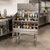 Thumbnail image #2 for Eagle Group Spec-Bar 36-Inch Wide x 24-Inch Deep Freestanding Stainless Steel Liquor Bottle Display Unit, 4-Step, No Speed Rail