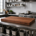 Thumbnail image #2 for Boos Block American Black Walnut Edge Grain Kitchen Countertop, 48 x 30 x 3 Inches, Flat Top