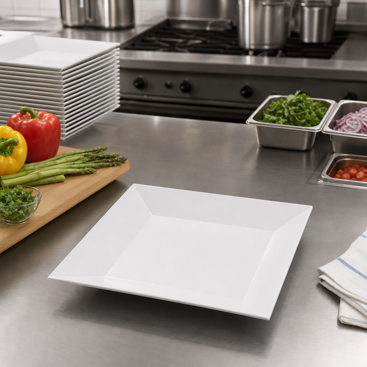Product image #2 for Endurance 12-Inch Square White Melamine Platter