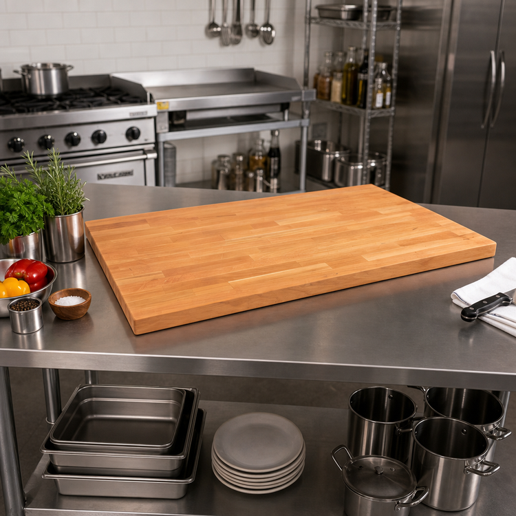 Product image #2 for John Boos Boos Block American Cherry Edge Grain Kitchen Countertop, 60 x 27 x 1-1/2 Inch, Varnique Finish