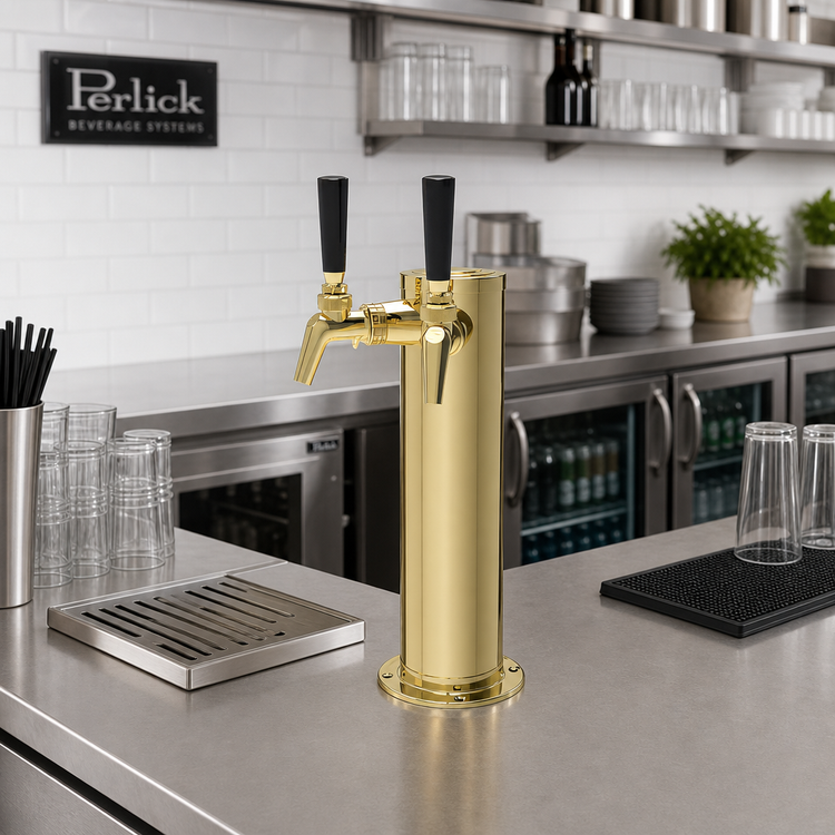Product image #2 for Perlick 2-Faucet Air-Cooled Countertop Draft Arm Beer Tower