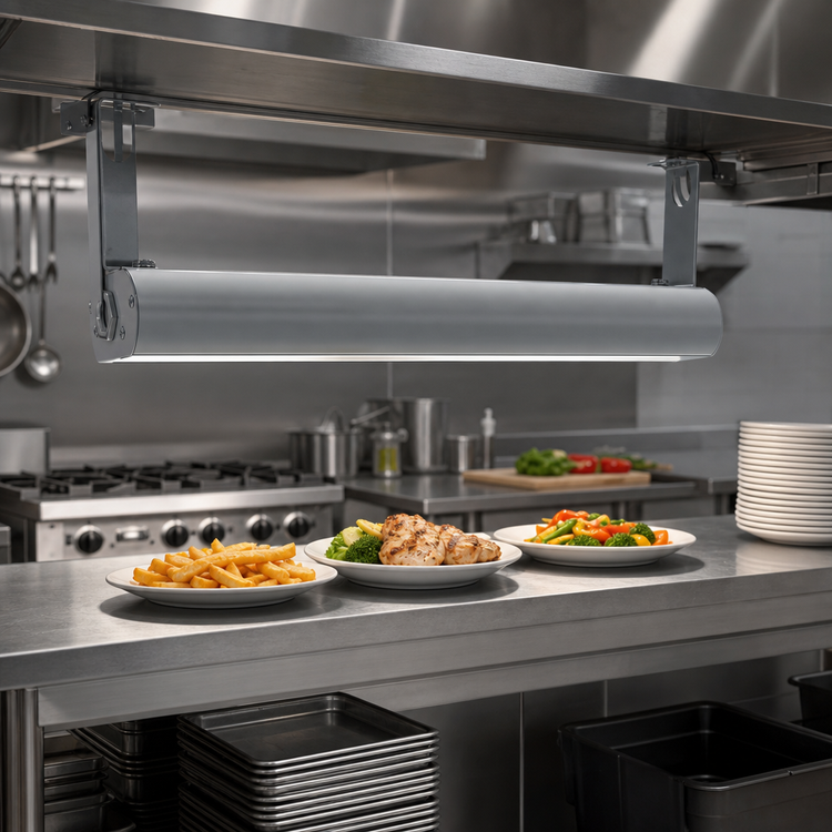 Product image #2 for Vollrath 24-Inch Low Profile Unlighted Strip Heat Lamp with Aluminum Housing
