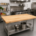Thumbnail image #2 for Boos Block Blended-Rail Edge Grain Maple Kitchen Countertop, 60 x 48 x 1-3/4 Inches, Oil Finish